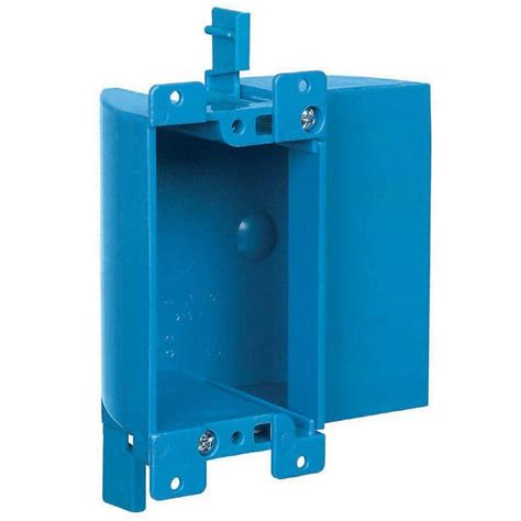 electrical single gang pvc box|single gang box old work.